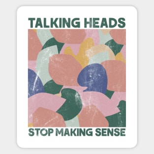 Talking Heads ---- Original Retro Fan Art Sticker
